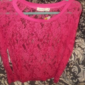 Heart & Hips Laced long sleeve top